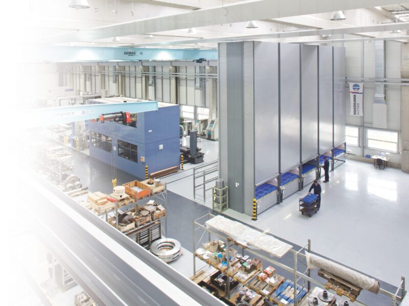 Stoccaggio automatico per asservire la produzione