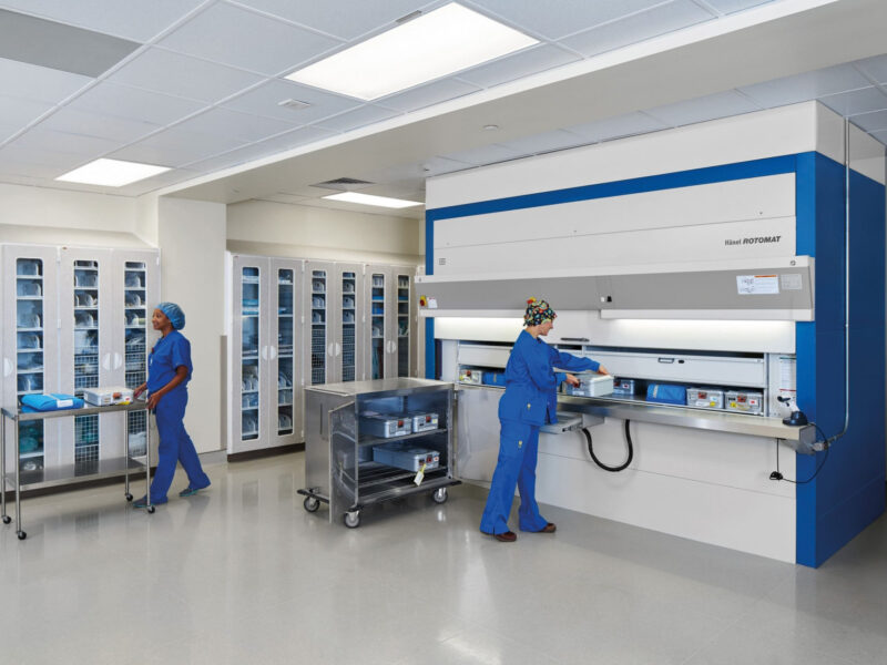 Stoccaggio strumenti chirurgici advent hospital