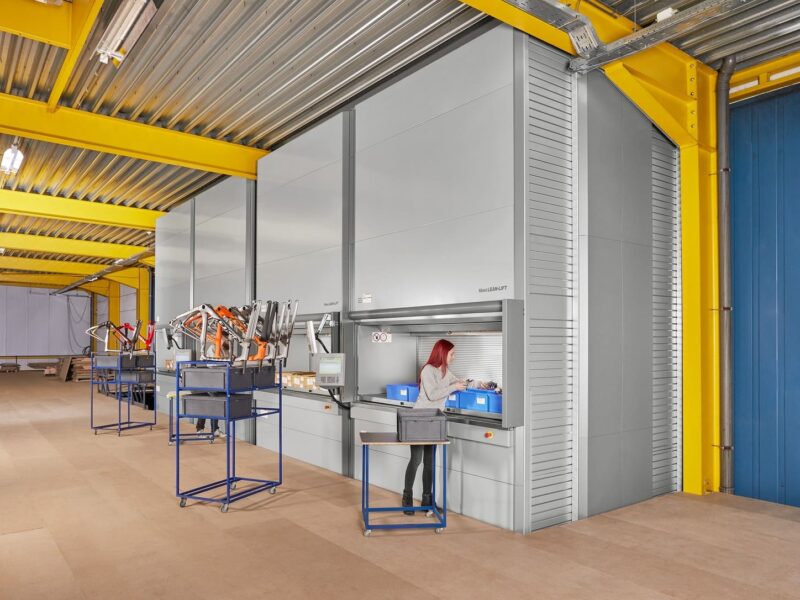 Belgian Cycling Factory: magazzini verticali per i componenti delle biciclette