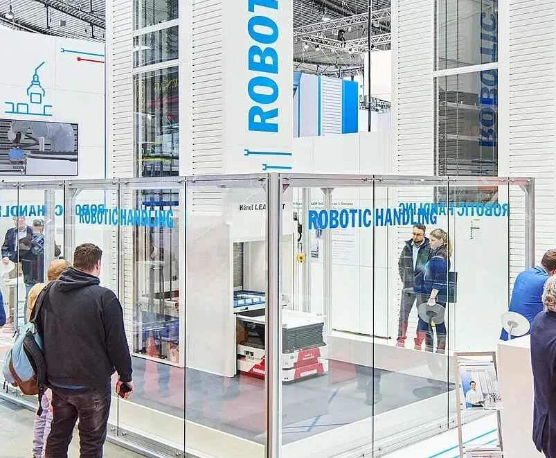 Magazzino verticale ed AGV: la soluzione di Hänel presentata a Logimat